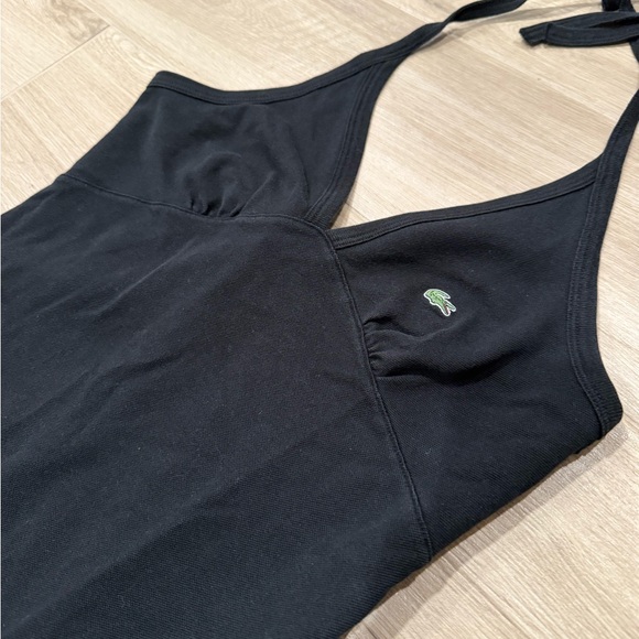Size 36/xs Lacoste Women's Black Halter Dress - Picture 3 of 6